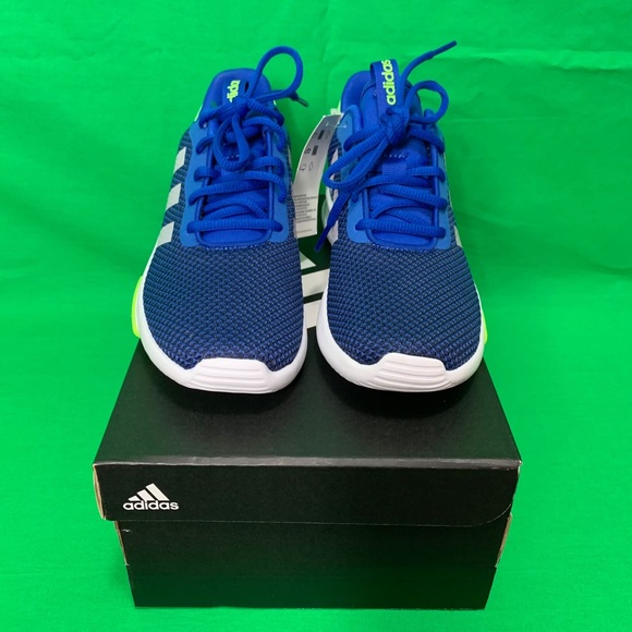 Adidas Racer TR 2.0 K White/Blue Size 5.5 - Picture 2 of 11